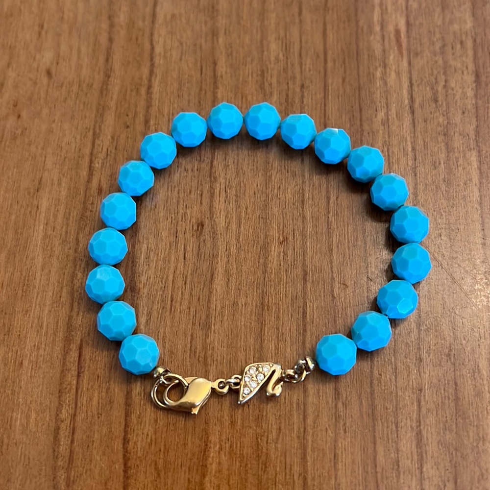 Swarovski Turquoise Crystal Bead Bracelet